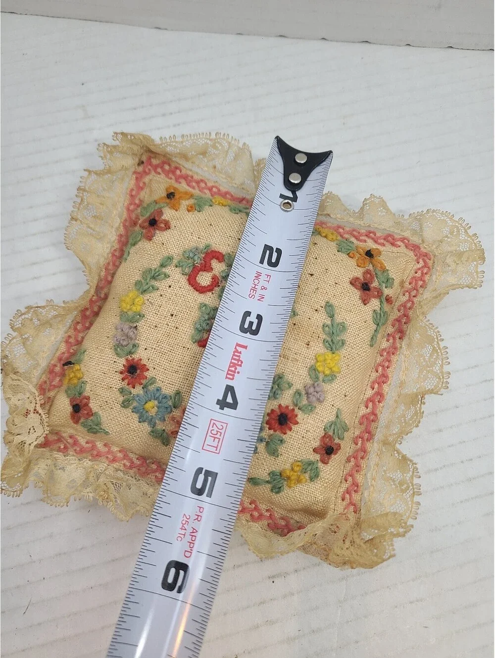 Vintage Hand Embroidered 5